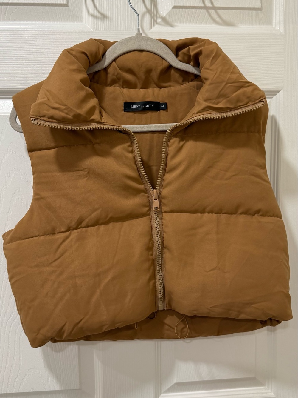 Puffer Vest - Camel Brown